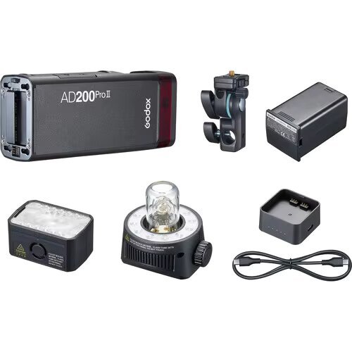 Godox AD200ProII AD200Pro II TTL 2.4G Wireless Camera Pocket Flash compatible for Nikon Canon Sony Fuji Olympus