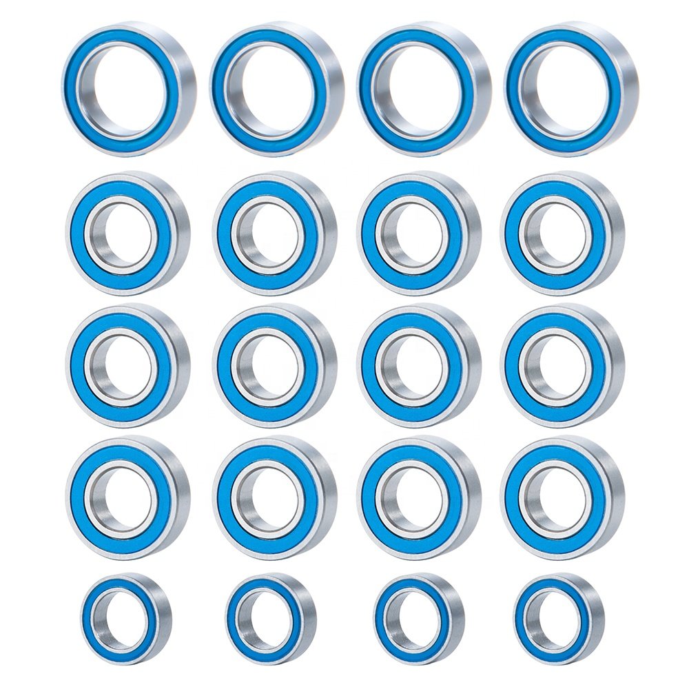 20Pcs Wheel Bearing Repair Kits Axle Sealed Bearing Kit for Tamiya TT-01 1/10 RC Crawler Car Upgrade Parts Accessories