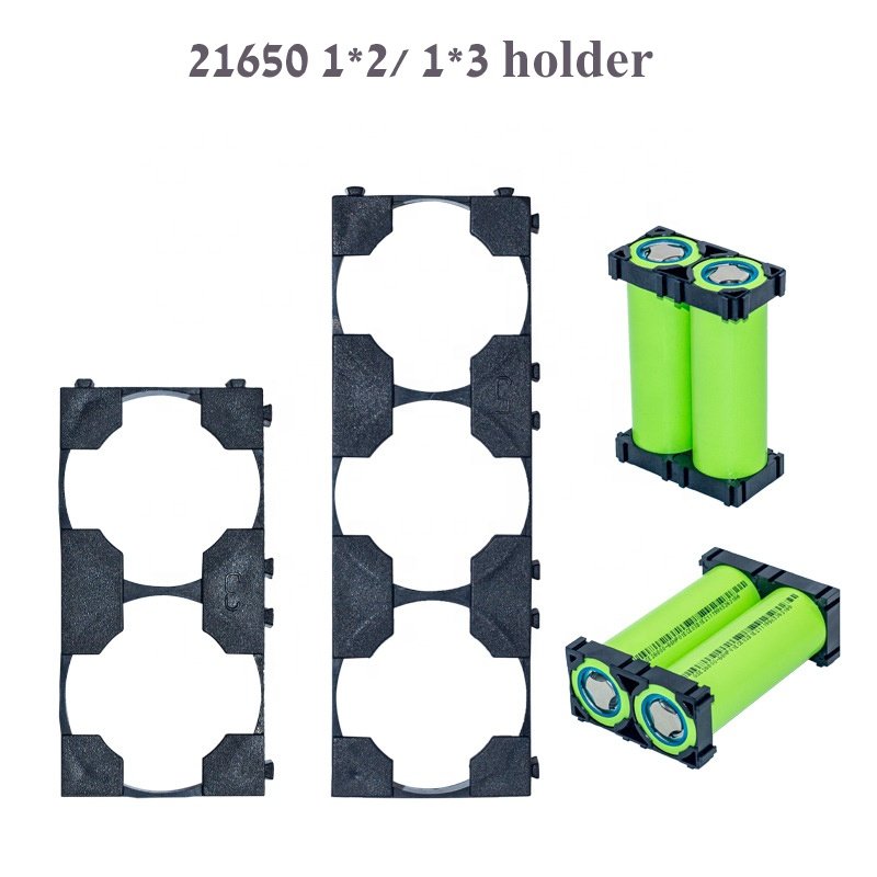 Black plastic lithium battery holder 33140 18650 21700 battery holder for battery pack accessories