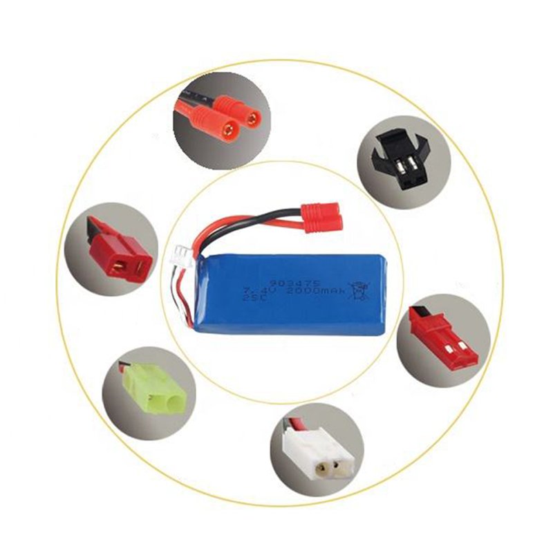 Lipo Battery Manufacturer 903475 7.4V 2000mAh 25C lipo batterie 2S For Removable Drones accessories Battery
