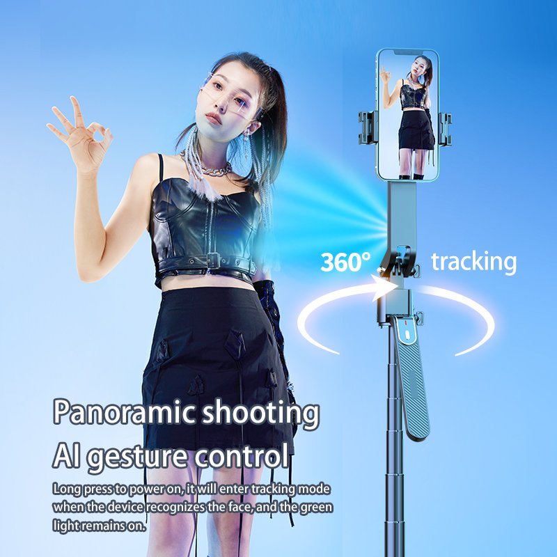 Portable Selfie Stick Camera Photo Phone Accessories Charging Battery 360 Rotate Phone Holder Tripod Stand for Sumsung