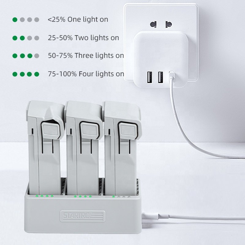 STARTRC charging Hub machine for DJI Mini 3 Pro portable Flight high-power USB-C cable PD car Battery charge for accessories