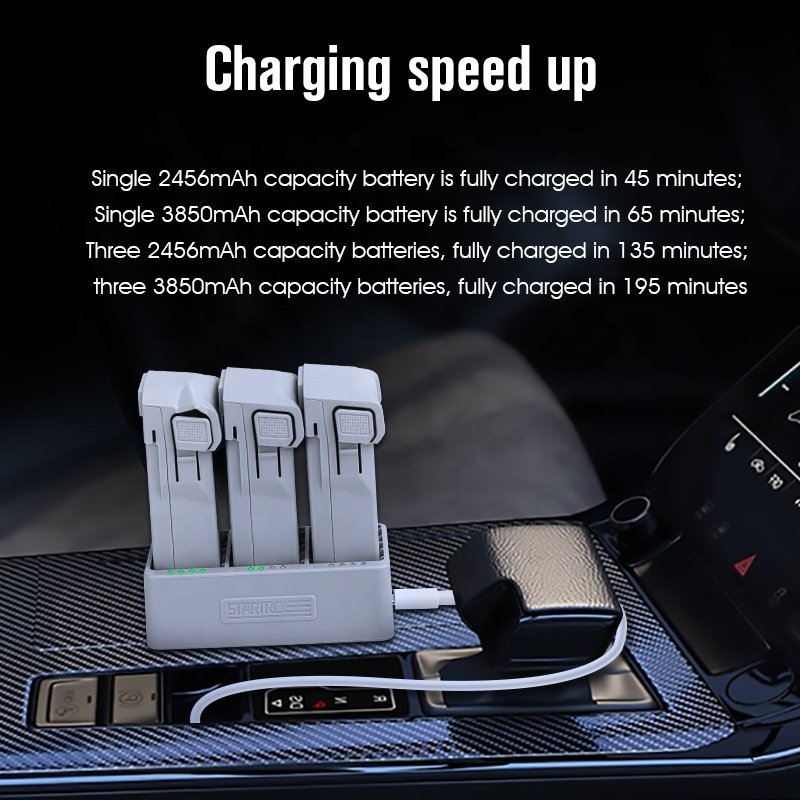 STARTRC charging Hub machine for DJI Mini 3 Pro portable Flight high-power USB-C cable PD car Battery charge for accessories