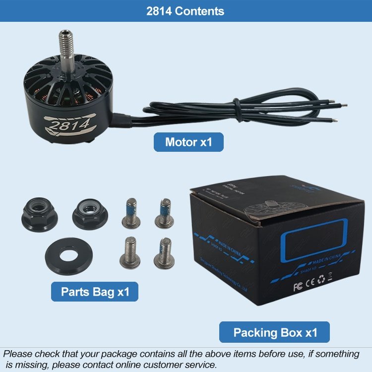 Drones Accessories 2814 900KV 1100KV 4-6S DC Brushless Motor For 8-10 Inch FPV Racing Drone