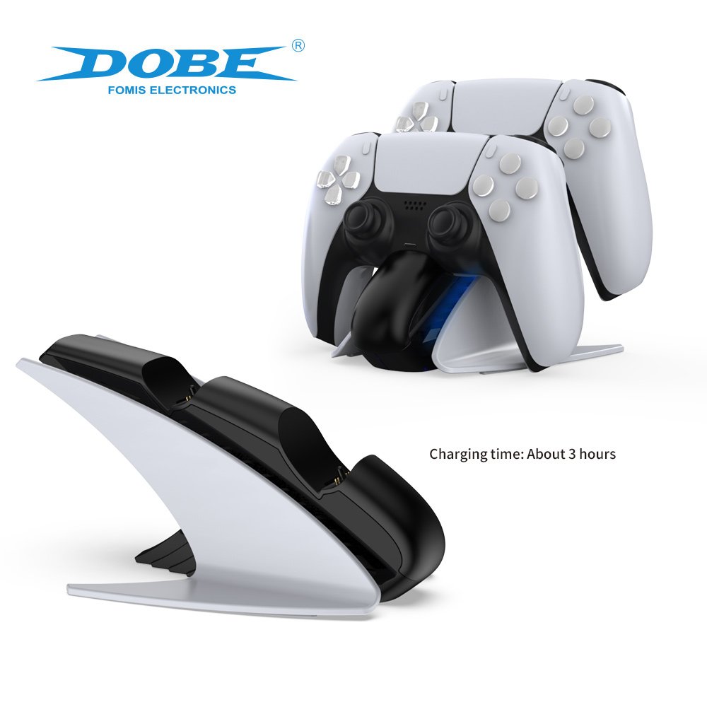 Hot Sale Dual Charger Charging Dock for PS5 Controller with Led Display Light and Technology Special Design Phone Accessories CE