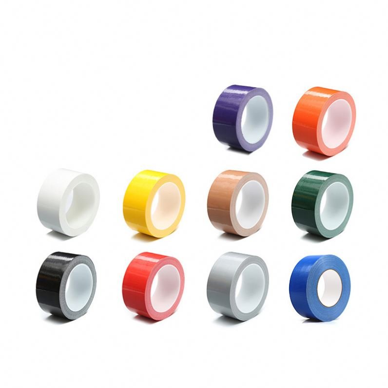 Factory Supply Double Sided Self-Adhesive Cloth Tape Colorful Crepe Paper Hot-Melt Glue Cross Weave Fiber Battery Accessories