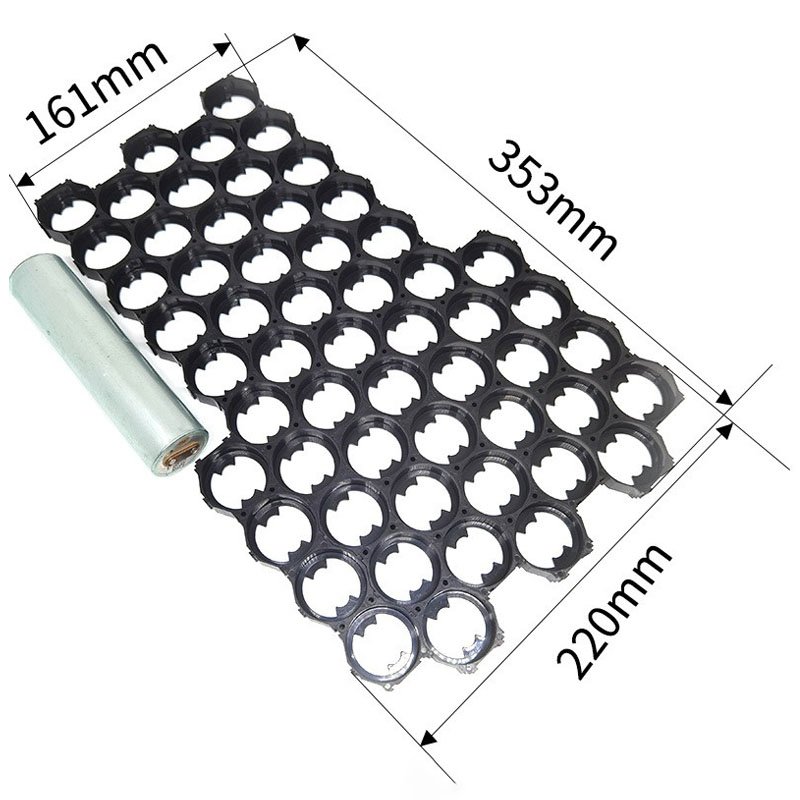 Black plastic lithium battery bracket holder 33140 18650 21700 battery holder for battery pack accessories