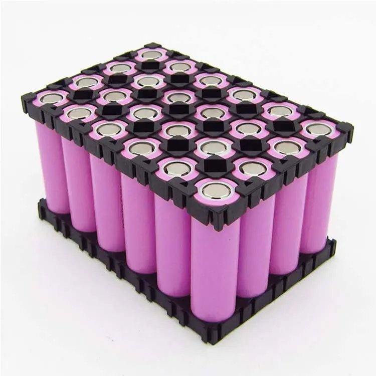 Black plastic lithium battery bracket holder 33140 18650 21700 battery holder for battery pack accessories