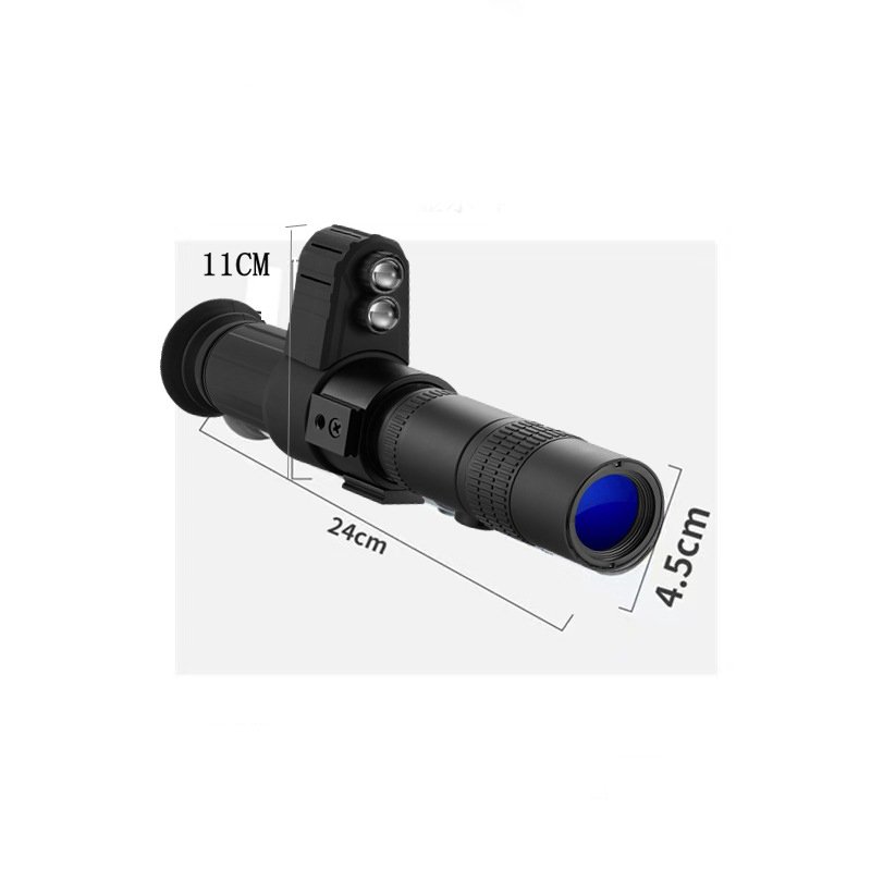 8-24x Optical Zoom Night Vision Monocular Hunting Scope width Laser 1080p Digital Tactical Hunting Scope for 11/20mm