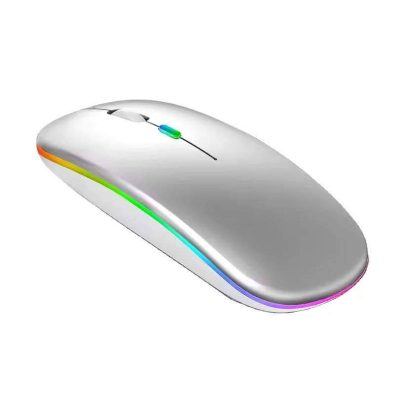 OEM RGB led Custom gaming computer accessories parts dual-mode silent bulk cheap inside battery USB wireless rechargeable mouse