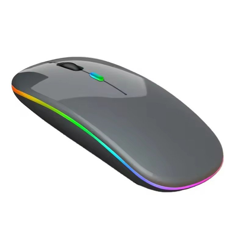 OEM RGB led Custom gaming computer accessories parts dual-mode silent bulk cheap inside battery USB wireless rechargeable mouse