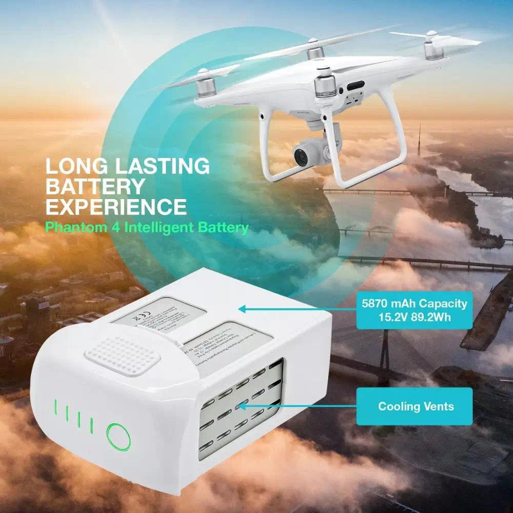 Phantom 4 Series Drone Intelligent Flight Battery 5870mAh Li-Po battery for DJI phantom 4 Pro/4/4 RTK UAV dron accessories