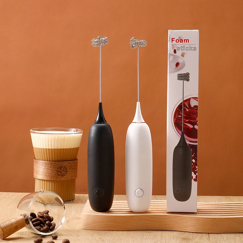 2024 Best Selling Portable Handheld Battery Operated Coffee Milk Powerful Mini Electric Milk Frother