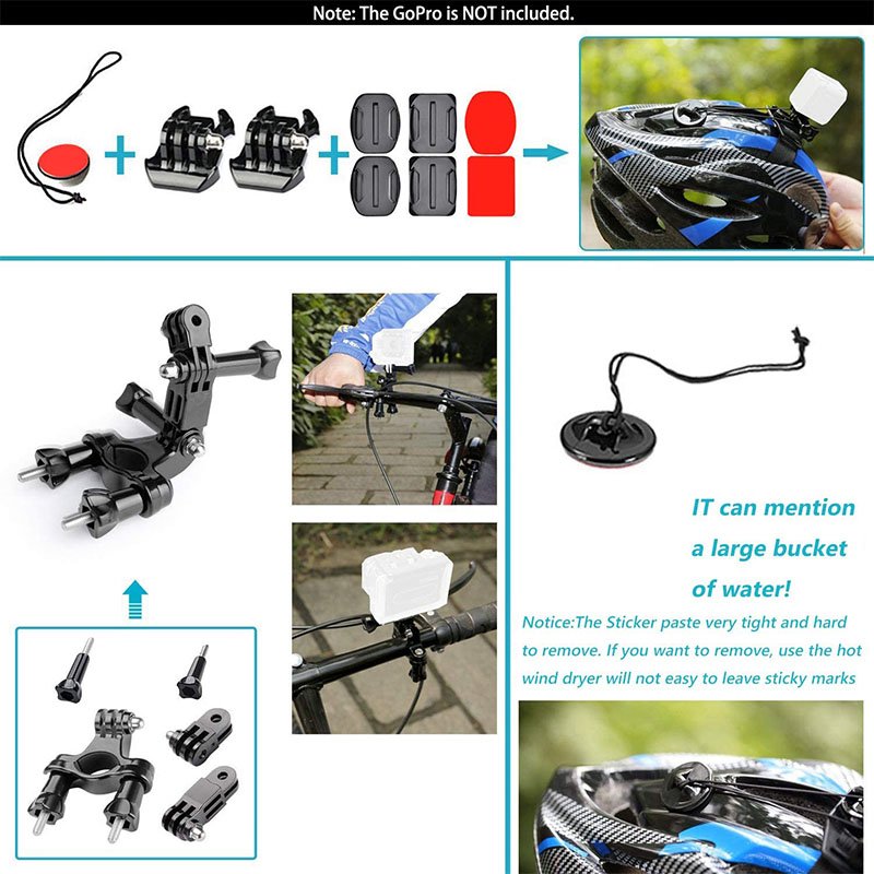 120 in 1 Portable Action Sports Camera Accessory Battery Charger Waterproof Case & Video Bags Kit Camcorder Accessories