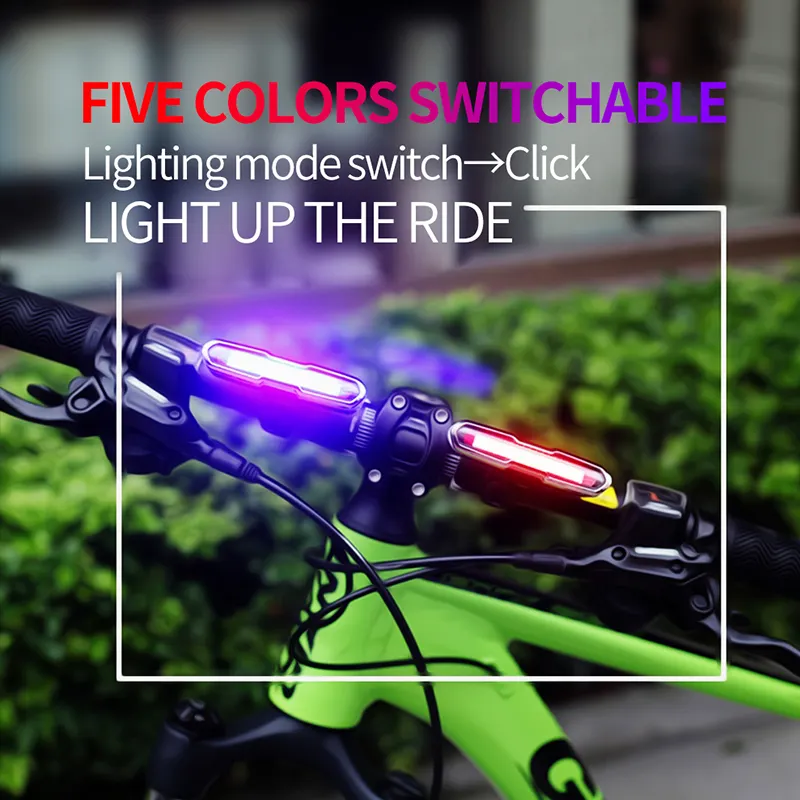 LED Bike Bicycle Front Rear Lights USB Charge Headlight Cycling Taillight Turn Signal Lights Lamp Bike Bicycle Accessories