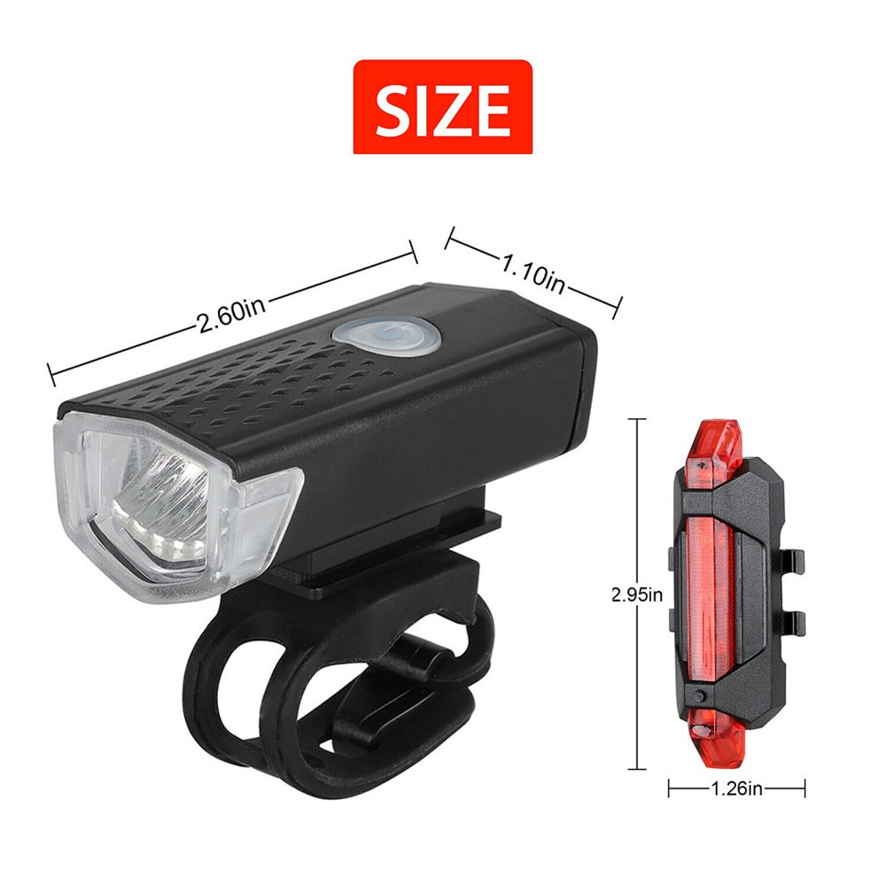 Customized Outdoor Riding Equipment USB Rechargeable Bike Light Led Waterproof Night Riding Lighting Bicycle Lights Accessories