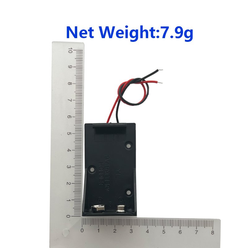 OKY0252-1 9V Battery Holder Case Storage 9V Cell Battery Accessories DIY Battery Box
