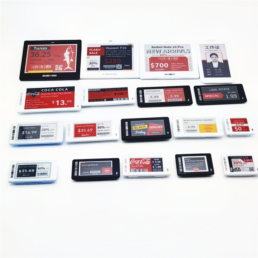Supermarket display 2.4GHz pricer E-tags electronic price labelling digital price tag e ink esl electronic shelf label