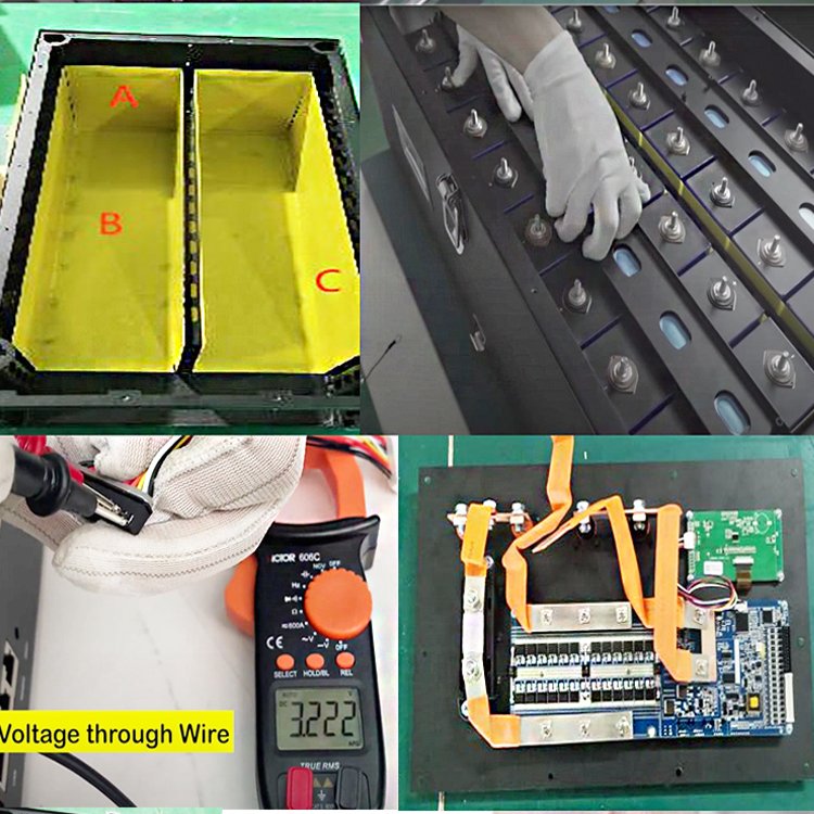 Qishou 280 Diy Kit Unit With 16S 200A 280A Bms Accessories 48V V3 280ah MB30 306ah MB31 314AH Empty Lithium Battery Box Case