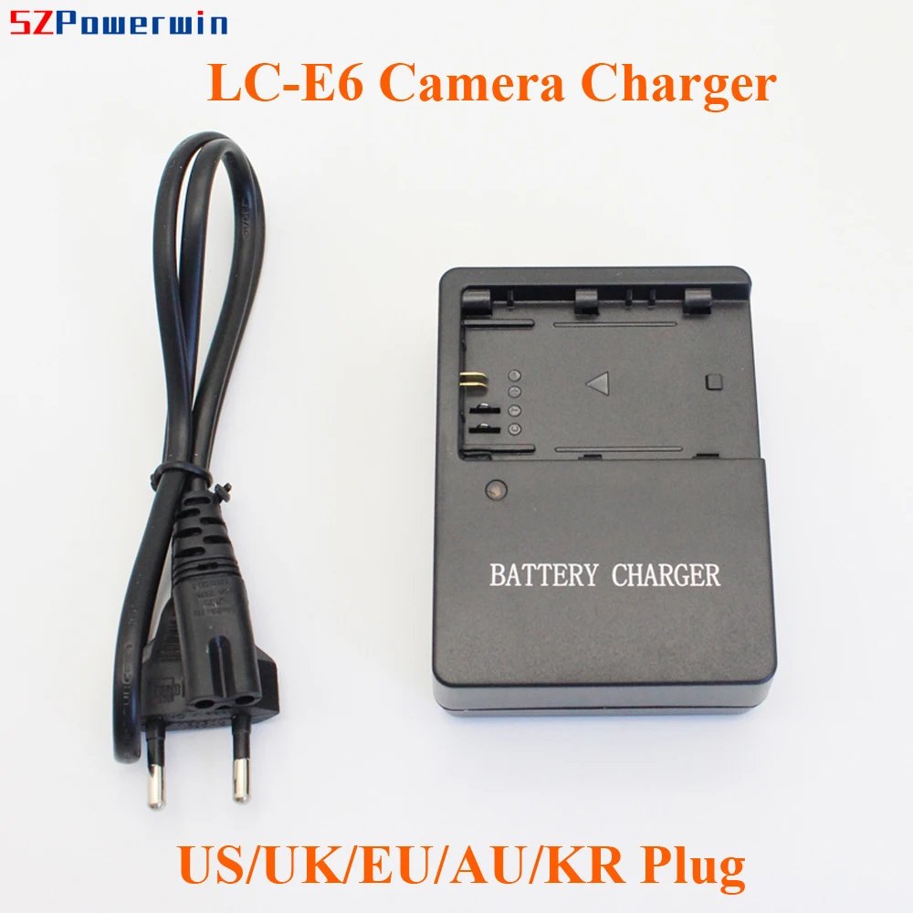 LC-E6C LC-E6E LCE6 LCE6E Camera Charger Adapter For Canon LP-E6 LPE6 Battery 5D2 5D3 7D 7D2 60D 60Da 6D 5D Mark II III Original