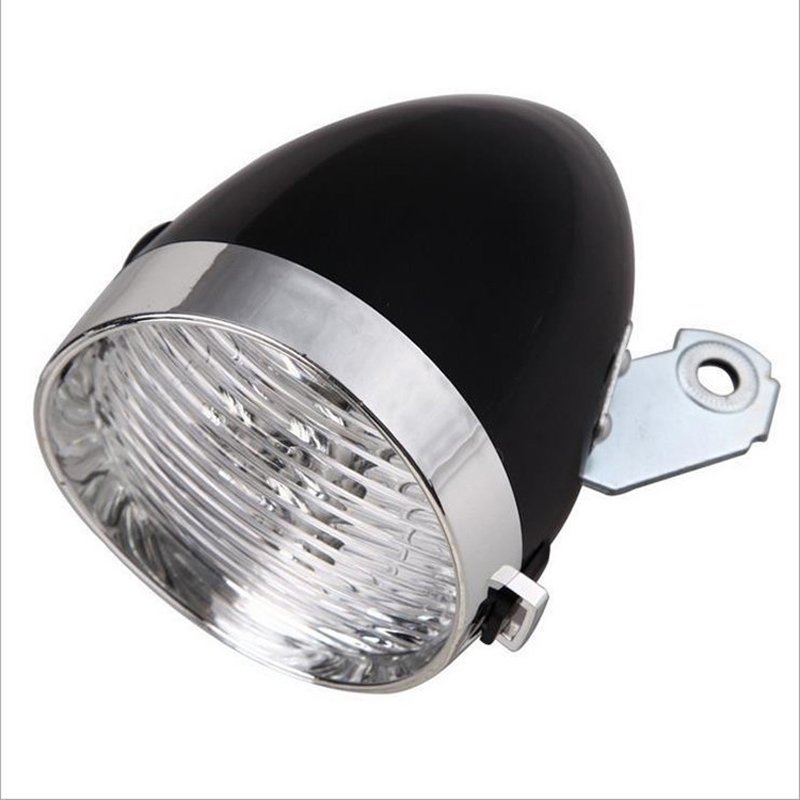 RTS Bike Accessories 3 LED Retro Bike Front Light MTB Headlamp Waterproof Bullet Head Super Bright Safety Bicycle front light