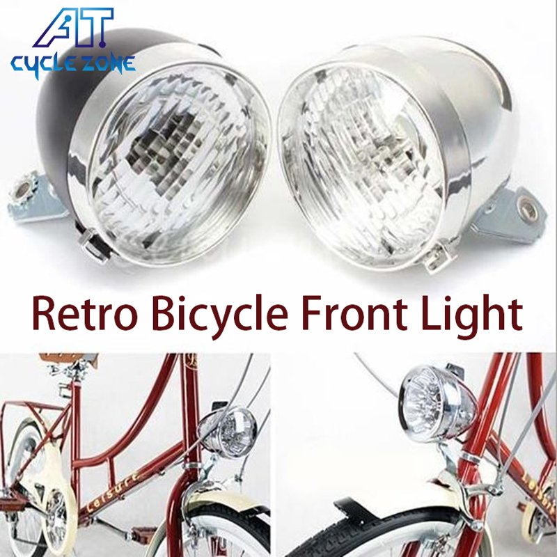 RTS Bike Accessories 3 LED Retro Bike Front Light MTB Headlamp Waterproof Bullet Head Super Bright Safety Bicycle front light