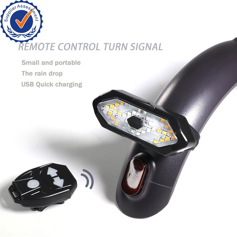 Superbsail Turn Signals Bicycle Tail Light Wireless Remote Control USB Bike Rear Light Taillight with Bike Horn Bike Accessories