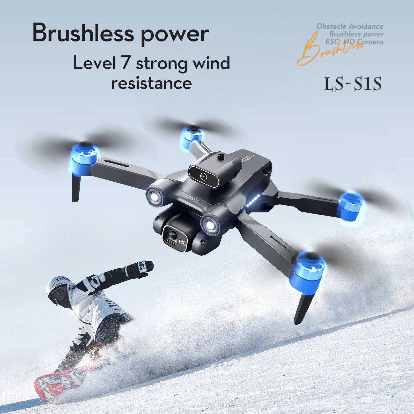 Drone Parts And Accessories LSRC-S1S Brushless Optical Stream Positioning Aerial Photography Drone