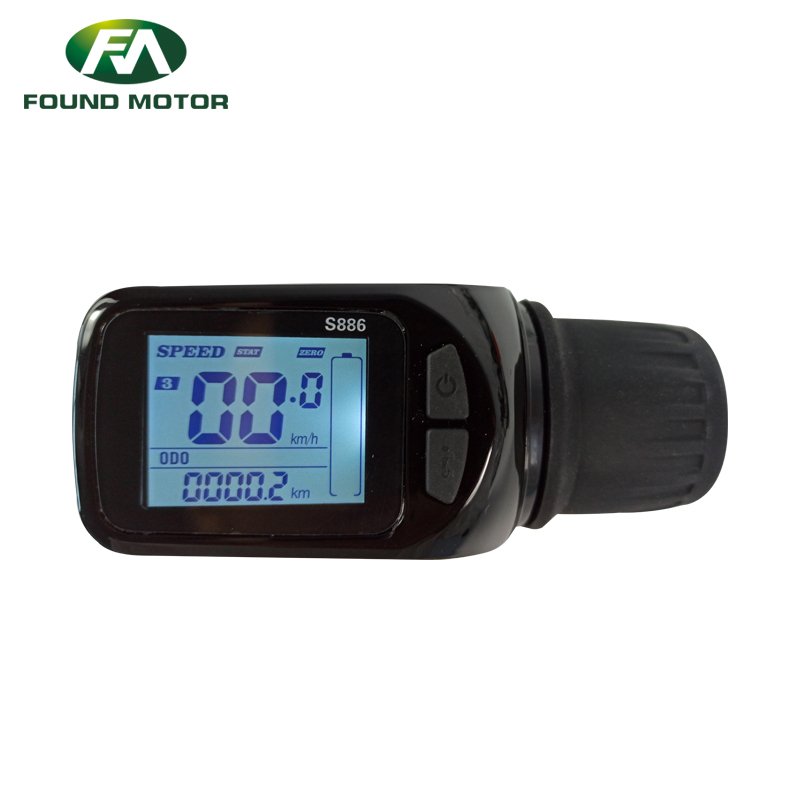 Electric bicycle parts electric bike accessories Half twist throttle LCD display S886B for electric bicycle conversion kit