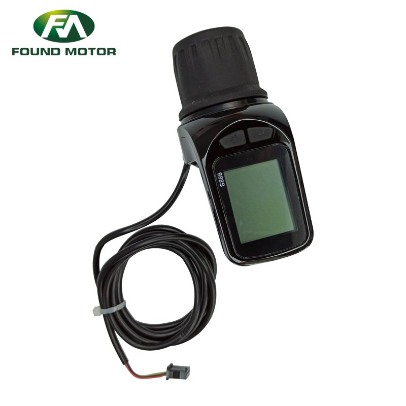 Electric bicycle parts electric bike accessories Half twist throttle LCD display S886B for electric bicycle conversion kit