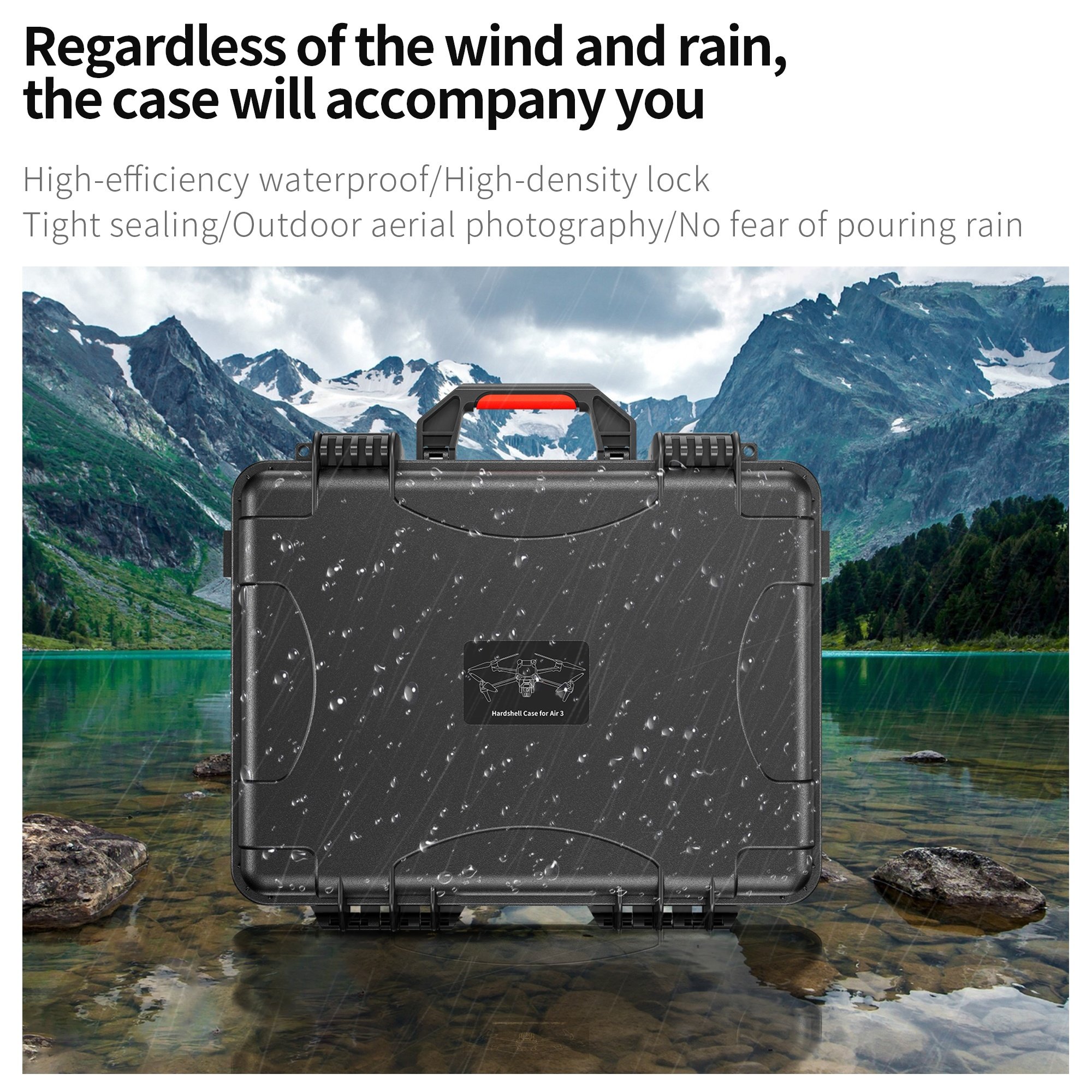 STARTRC Hard Case Air 3 RC 2 Fly More Combo Smart Controller Waterproof protect Carrying Case for DJI Air 3 Drone Accessories