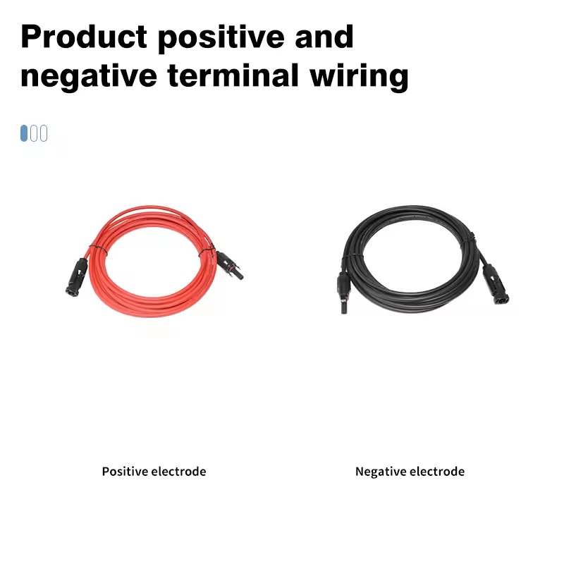 Red Black Solar Photovoltaic Extension Cable with MC4 Connector Male Female Solar PV System Plug Battery Accessories Product
