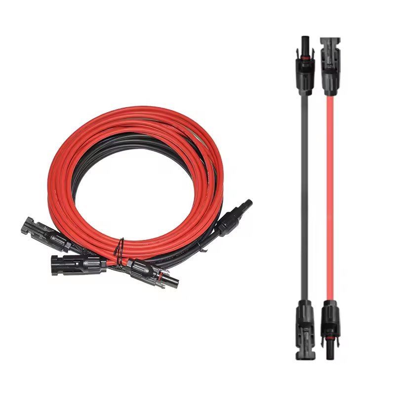 Red Black Solar Photovoltaic Extension Cable with MC4 Connector Male Female Solar PV System Plug Battery Accessories Product