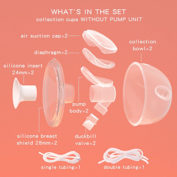 Anlykiss Hot Selling Breast Pump Accessory Bilateral Storage Bowl Silicone BPA Free, 150ml/5oz Large Capacity