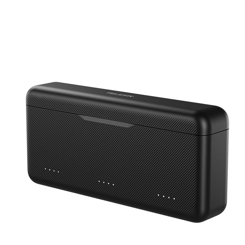 TELESIN camera accessories for dji osmo action 3/4 portable with power indicator light three-slot battery charging storage box