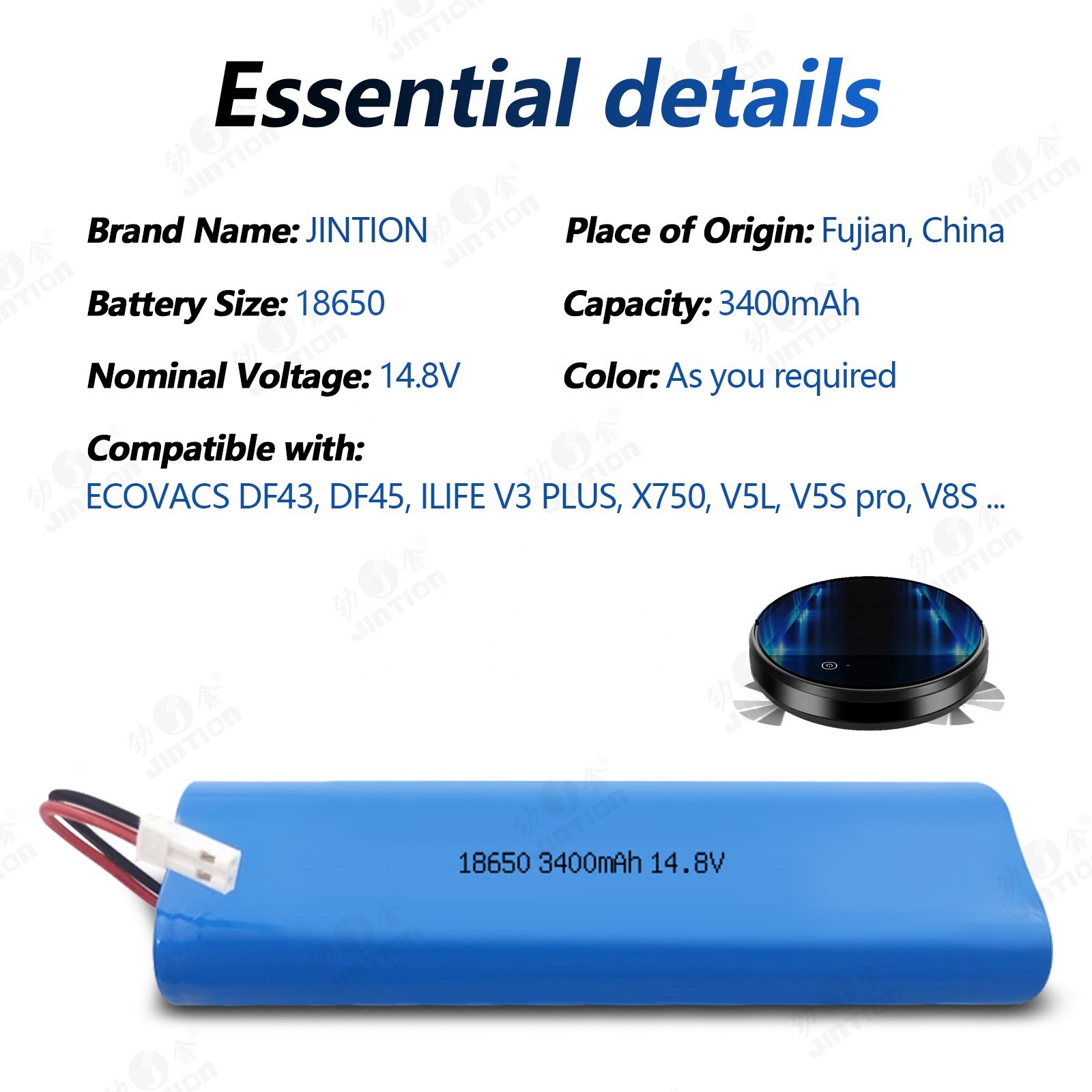 18650 3400mah 14.8v cell lithium Lithium Ion Batteries 3.7v 18650 battery for Corvus DF43 DF45 Idea V3PLUS X750 V5L V5Spro V8S