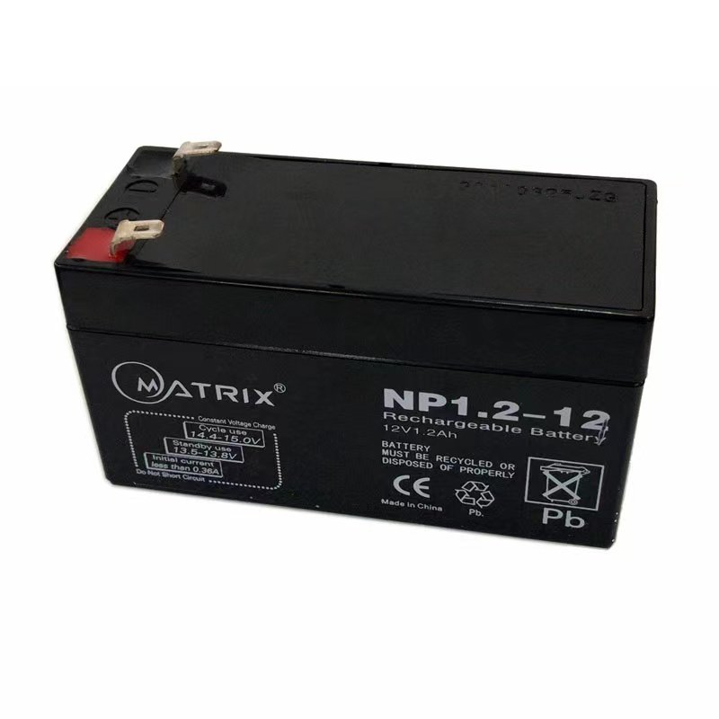 Matrix 12V1.2Ah NP1.2-12 Suitable Elevator Emergency Storage Sealed Lead Acid Battery For Equipment Medical Communication