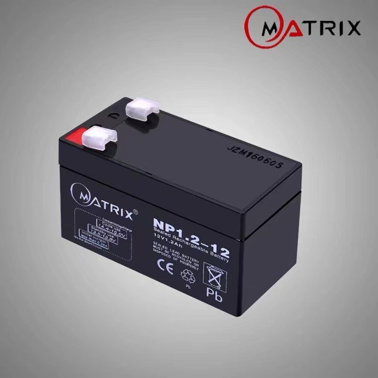 Matrix 12V1.2Ah NP1.2-12 Suitable Elevator Emergency Storage Sealed Lead Acid Battery For Equipment Medical Communication
