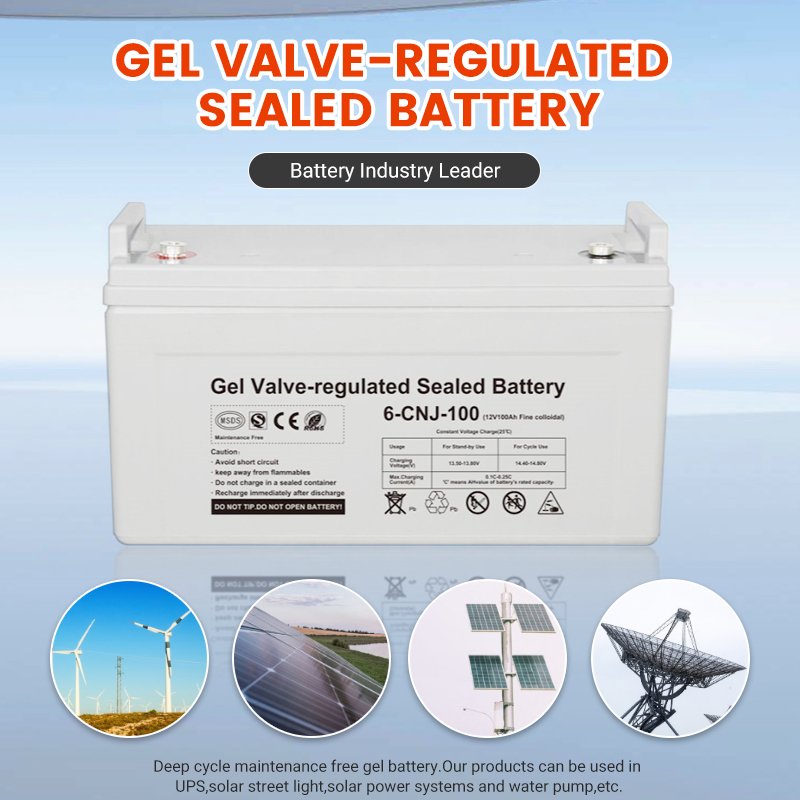 Manufacturer direct sales deep circulation 12v 100ah 200ah gel energy storage charging lead-acid battery pack