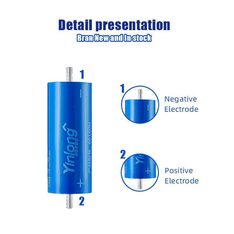 100% online Original Yinlong LTO 66160 2.3V 40Ah Cylindrical Lithium ion battery LTO 66160 Titanate Battery