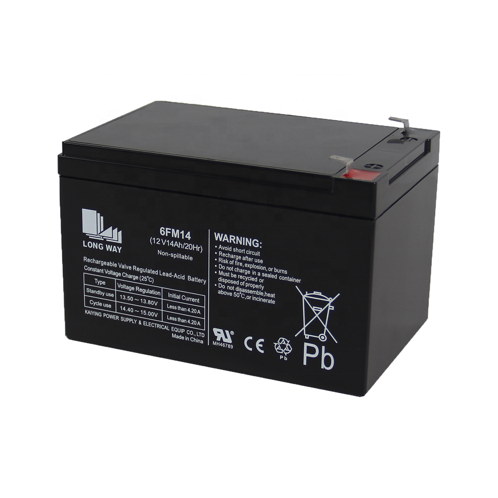 12V14ah Rechargeable Lead Acid Battery Long-Lasting Power for Lighting Solar Energy Storage Systems Home Appliances 12V Voltage