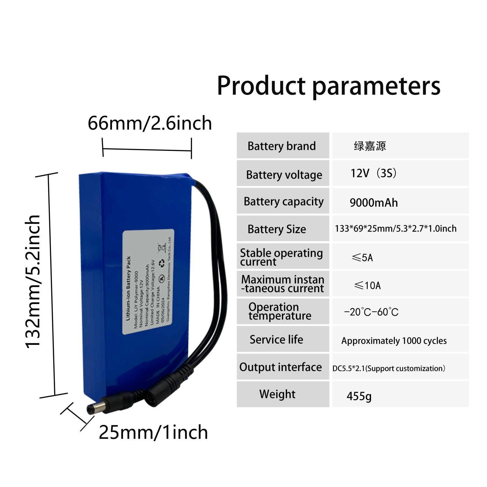 Brand New 12V 9000mAh Lithium Ion Batteries Renewable Energy Batteries Long Endurance For Electric Tool 9AH