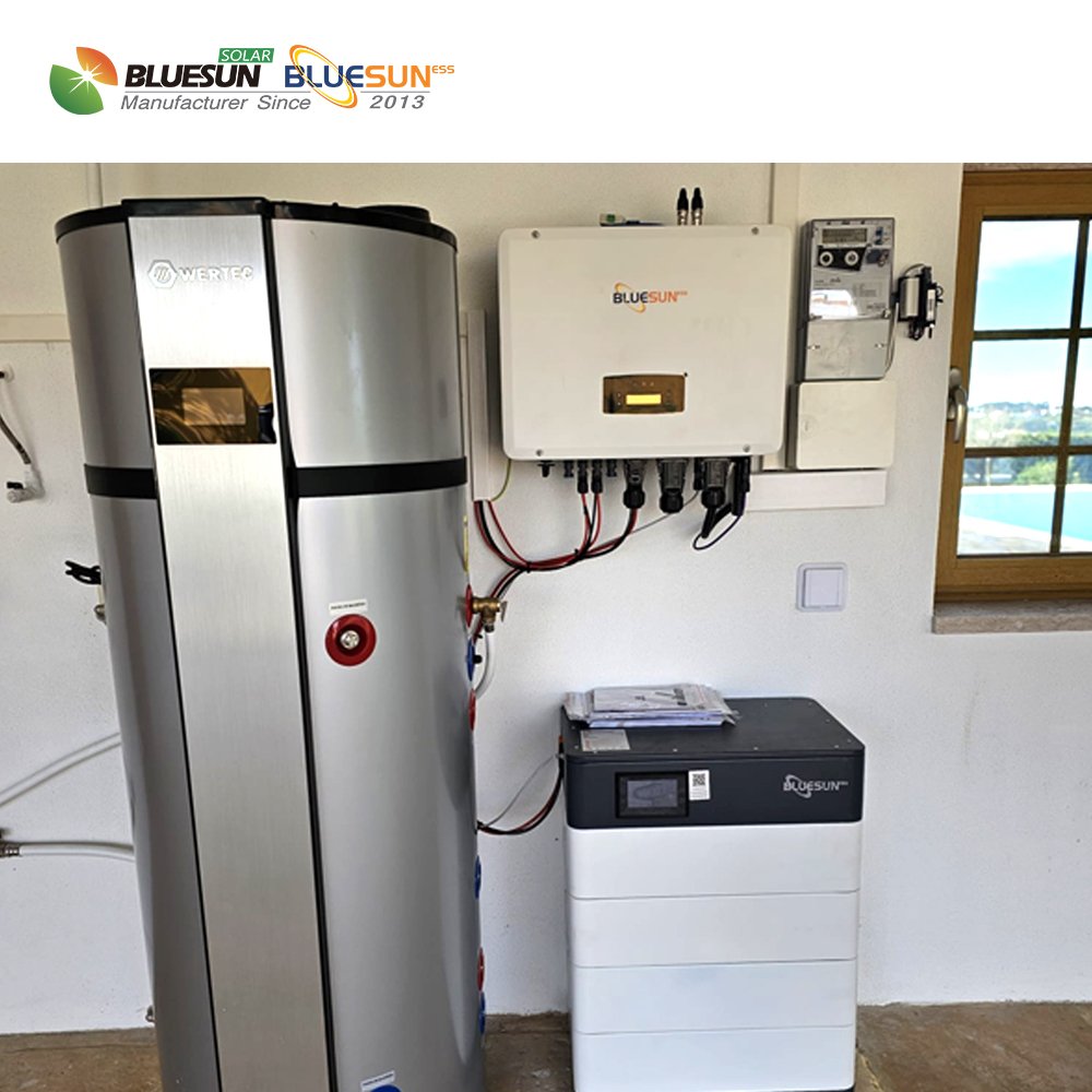 Bluesun 6KW 10KW 12KW 15KW 20KW 30KW solar panel hybrid inverter lithium battery all in one solar energy storage system
