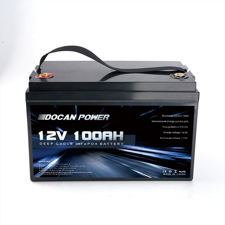 Docan power 12V 100Ah 120Ah 200Ah 300ah Lifepo4 prismatic Battery cell Lithium ion batteries solar storage battery pack