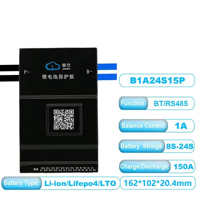 Original JK BMS Lifepo4 Lithium 4S 8S 16S 24S 12V 24V 48V 72V 100A 200A Smart BMS Battery Management System For Battery Pack