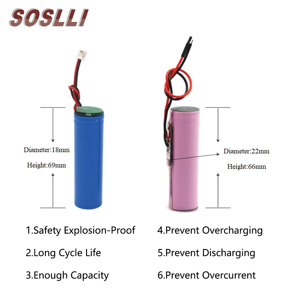 Small LiFePO4 Battery LFP 18650 3.2V 1500mAh 1S1P Lithium Iron Phosphate Battery Pack For LED Solar Lamp 18650 LiFePo4 3.2V