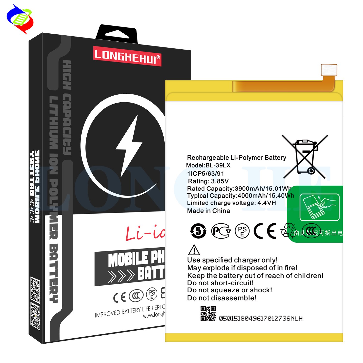 4000mAh BL-39LX X652 mobile phone battery for infinix S5 battery rechargeable batteries