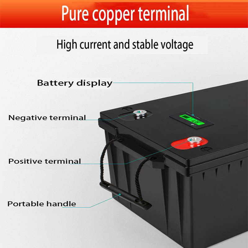 EU Stock LiFePo4 Battery 12v 50AH 100Ah 200Ah 400Ah Bluetooth IP65 Waterproof Heating pad Customize