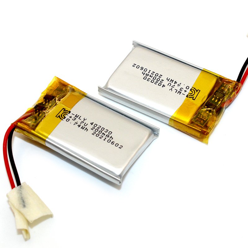 KC Rechargeable li-ion battery 402030 200mAh for voice recorders POS 402030 3.7V polymer lithium battery
