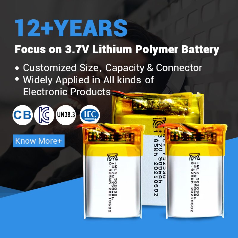 KC Rechargeable li-ion battery 402030 200mAh for voice recorders POS 402030 3.7V polymer lithium battery